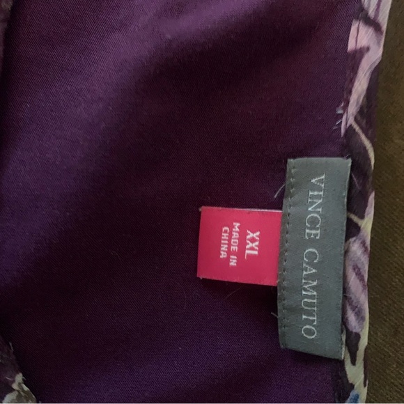 Vince Camuto Purple Flutter Sleeve Blouse - Picture 6 of 10